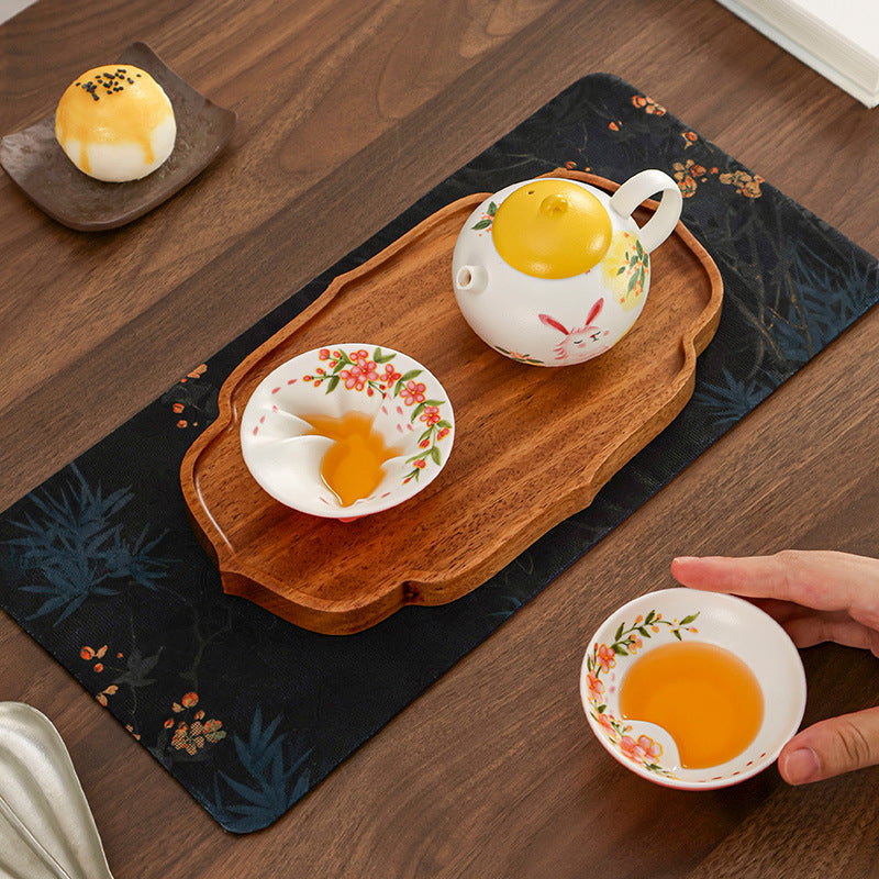 Moon Rabbit Ceramic Teaware Gift Set | Mid Autumn Festival Collection