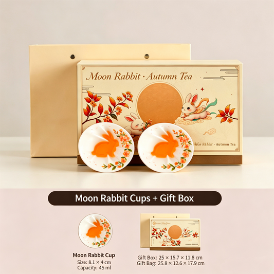 Moon Rabbit Ceramic Teaware Gift Set | Mid Autumn Festival Collection