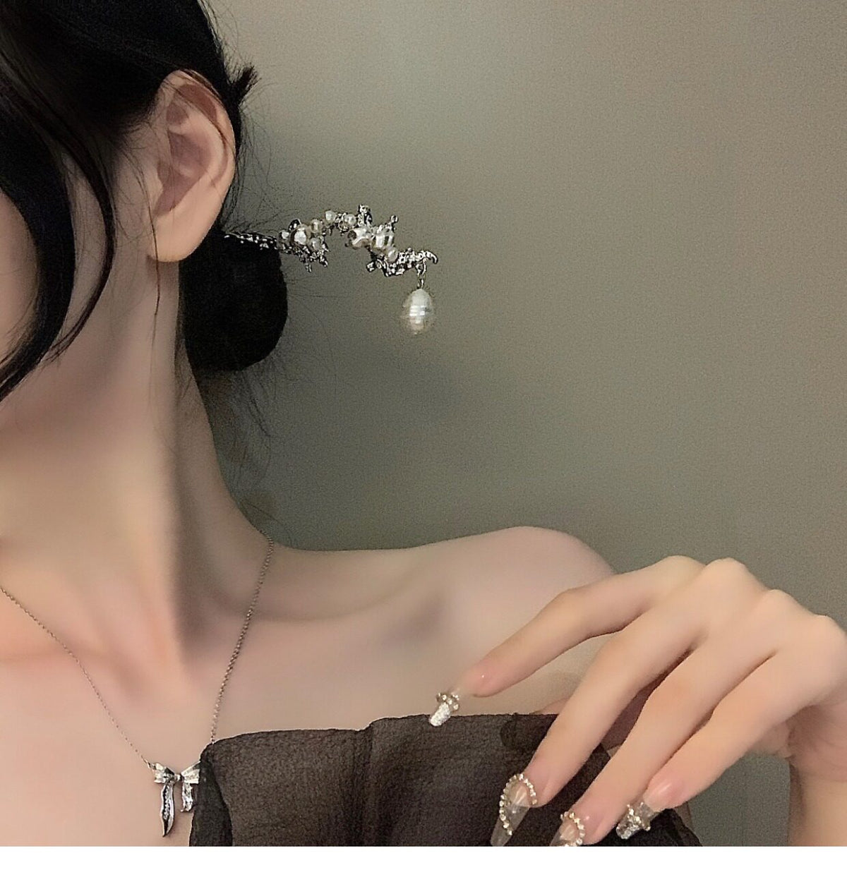 Elegant Updo Hair Accessory | Bridal, Bridesmaid & Date-Night Hair Jewelry