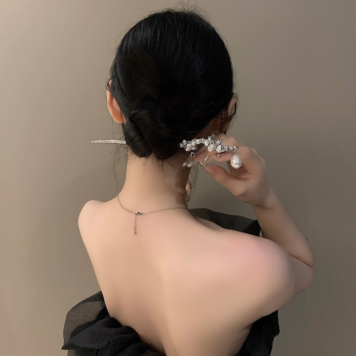 Elegant Updo Hair Accessory | Bridal, Bridesmaid & Date-Night Hair Jewelry