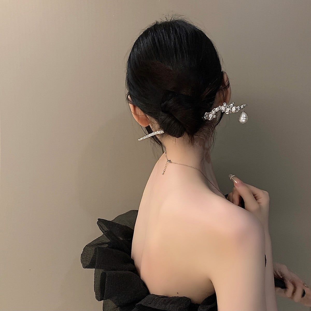 Elegant Updo Hair Accessory | Bridal, Bridesmaid & Date-Night Hair Jewelry