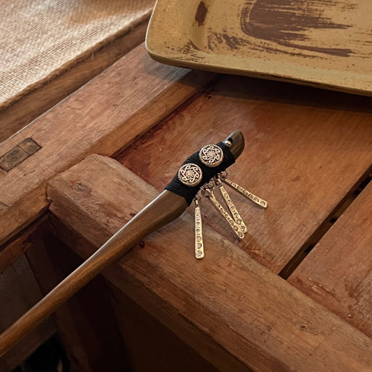 Vintage Silver Filigree Long Tassel Hairpin