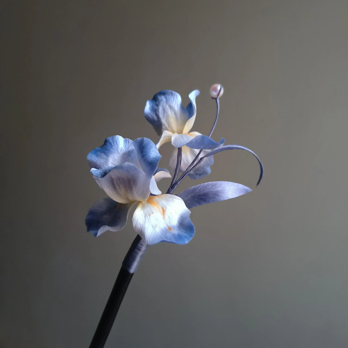 Handmade Iris Ronghua Hairpin & Brooch – Chinese Heritage Craft