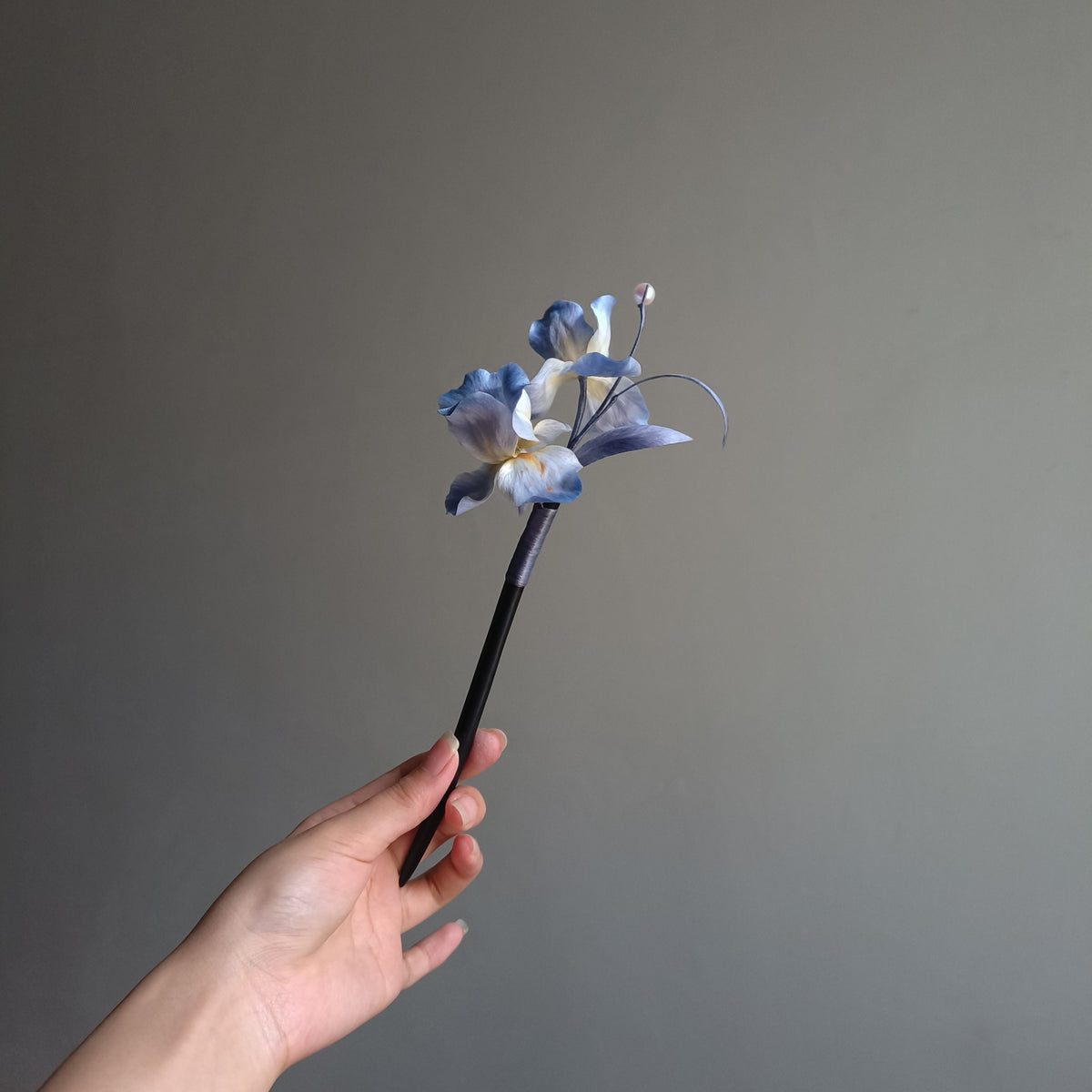 Handmade Iris Ronghua Hairpin & Brooch – Chinese Heritage Craft