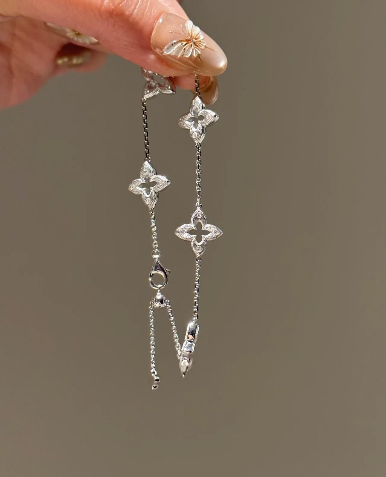 Lucky Clover Necklace and Bracelet Jewelry Set