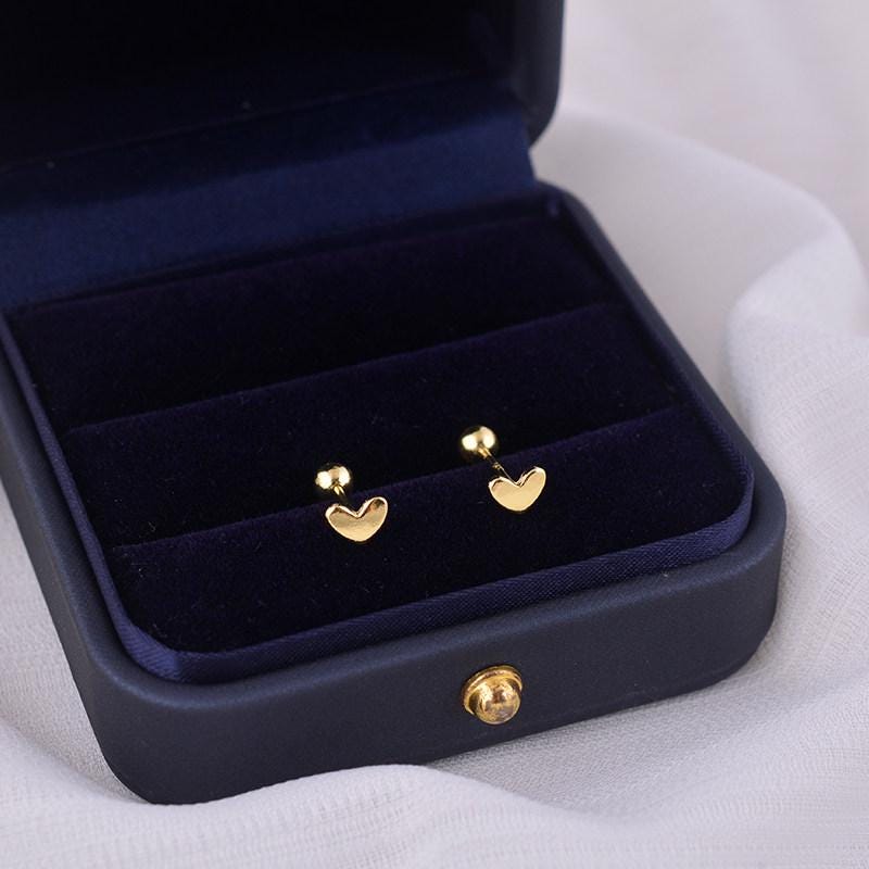 Sterling Silver Four Leaf Clover Lucky Stud Earrings