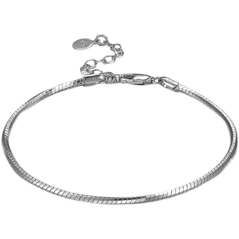 Matching S925 Sterling Silver Circle Bracelets