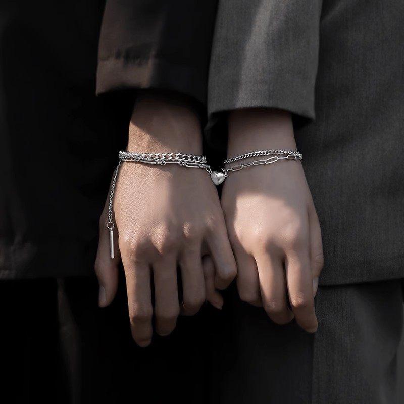 Matching S925 Sterling Silver Circle Bracelets
