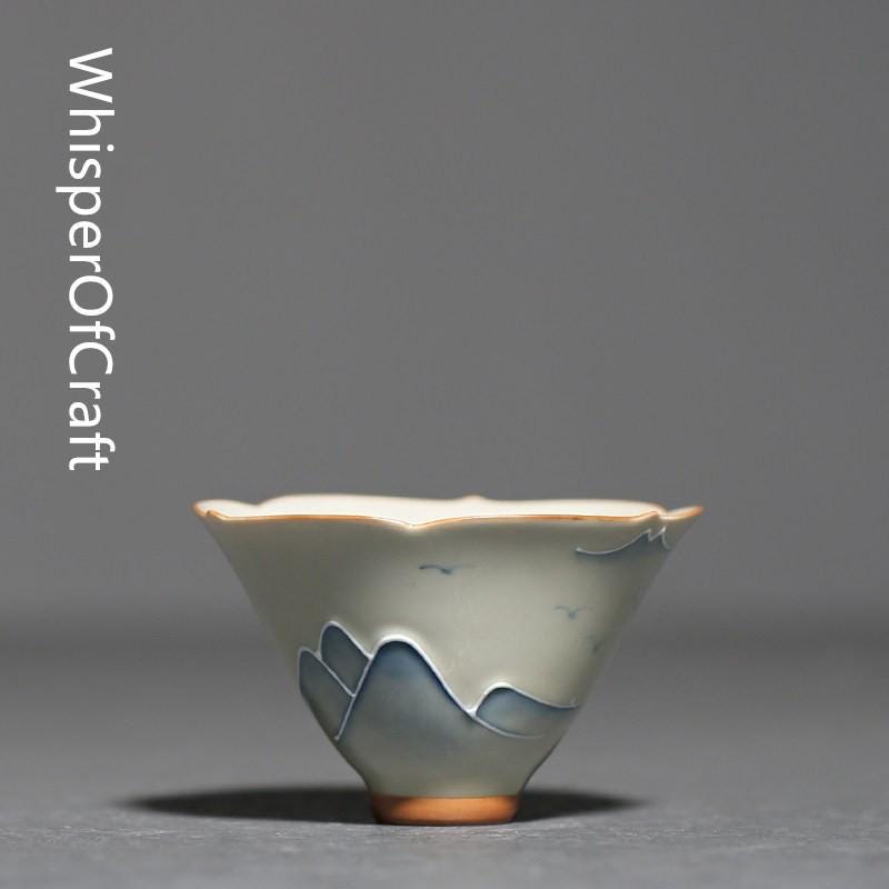 Five Famous Kilns Ceramic Tea Cup Set Song Dynasty