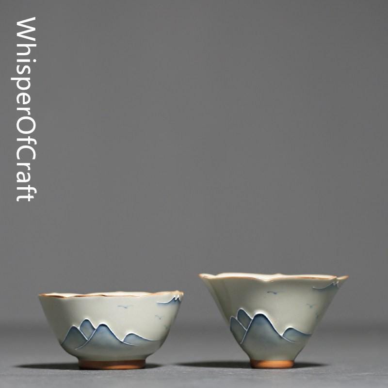 Five Famous Kilns Ceramic Tea Cup Set Song Dynasty