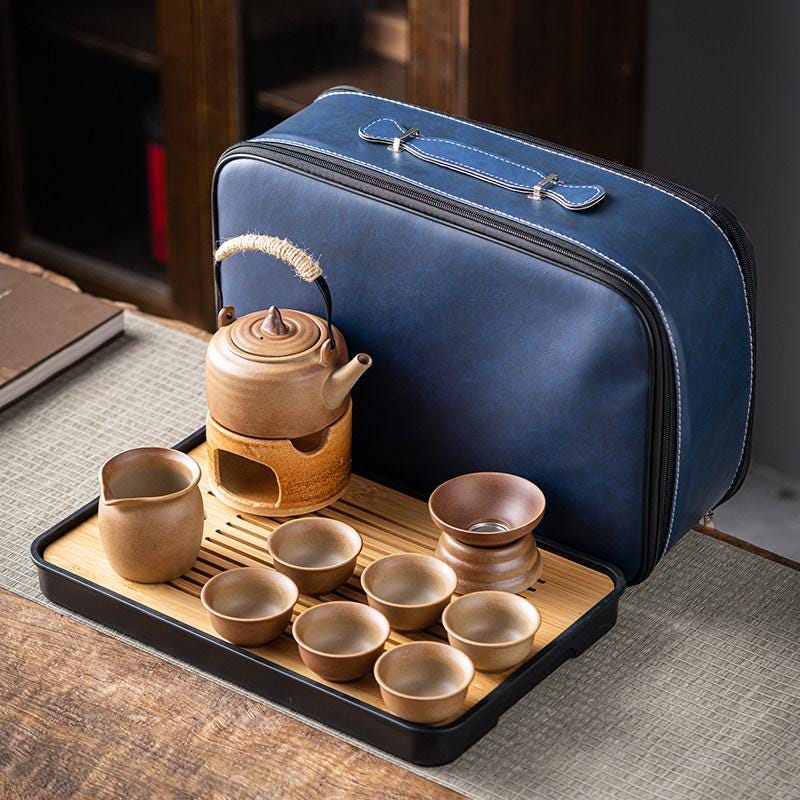 Portable Gongfu Tea Set with Teapot & Carry Case