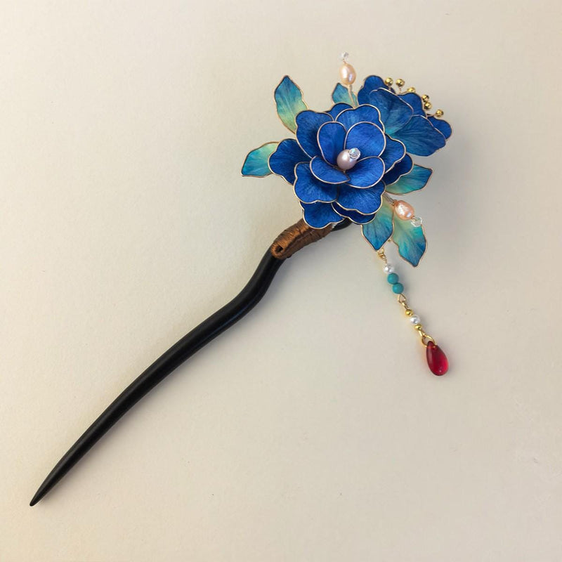 Velvet Flower Clip