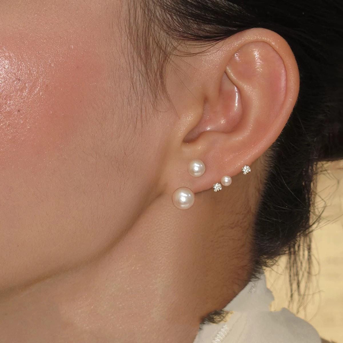 Sparkling Zircon Pave Hoop Drop Earrings
