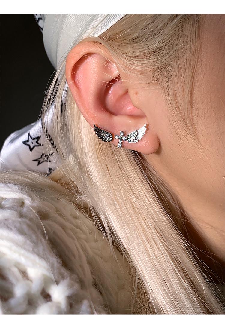Sterling Silver Dainty Earring Set | Moon Star Fleur De Lis