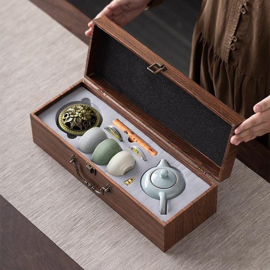 Handcrafted Chinese Tea Cup Set | Traditional Artisan Gongfu Tea Set