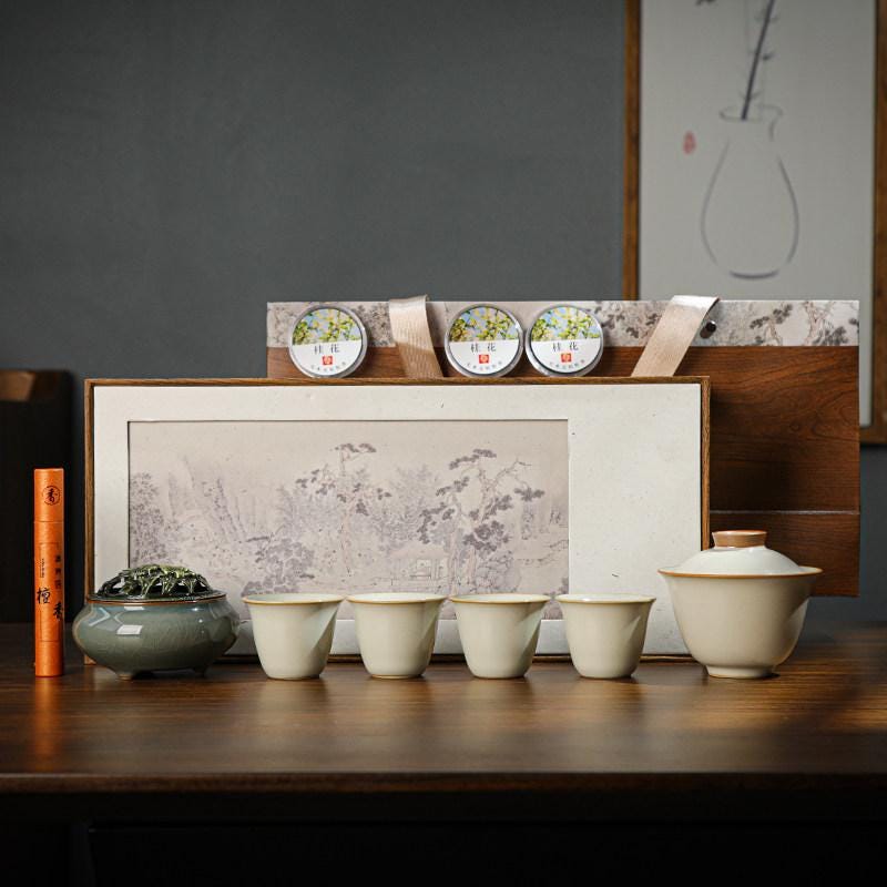 Handcrafted Chinese Tea Cup Set | Traditional Artisan Gongfu Tea Set