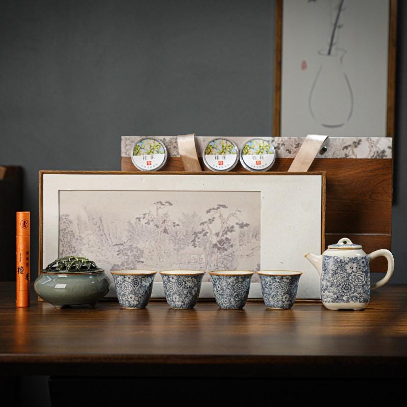 Handcrafted Chinese Tea Cup Set | Traditional Artisan Gongfu Tea Set