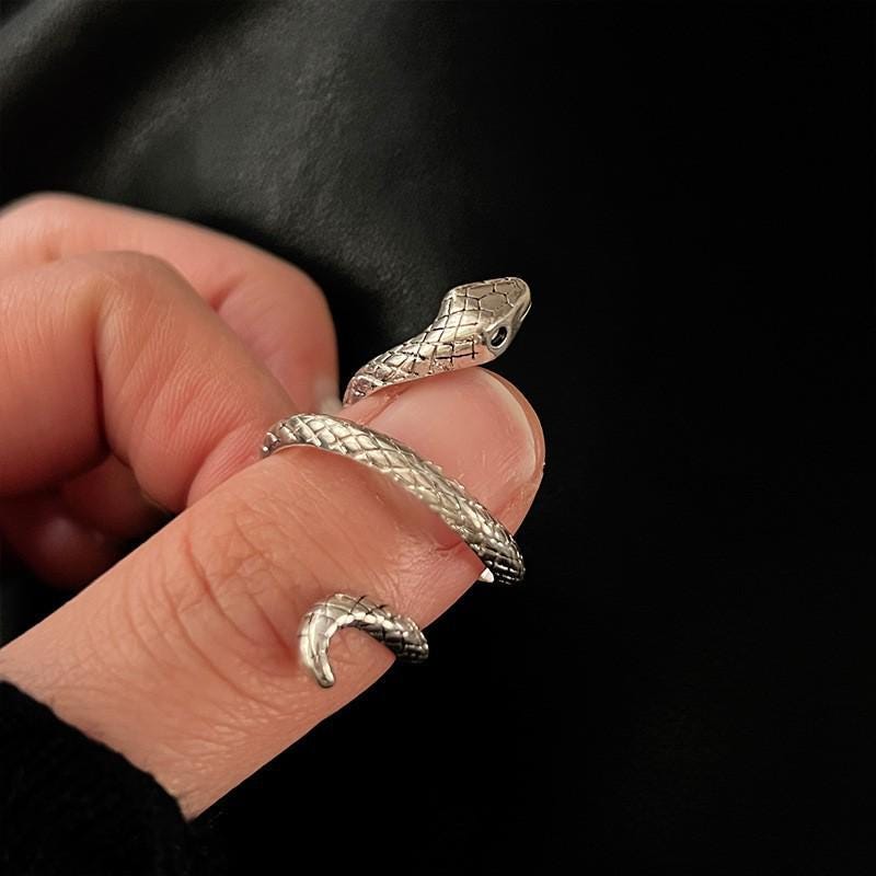 S925 Sterling Silver Adjustable Feather Ring