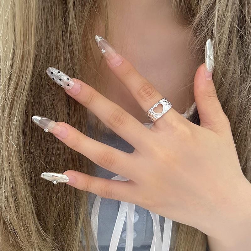 S925 Sterling Silver Adjustable Feather Ring