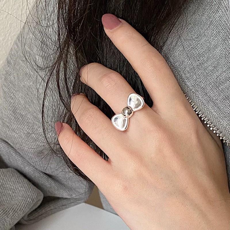 S925 Sterling Silver Boho Leaf Statement Ring