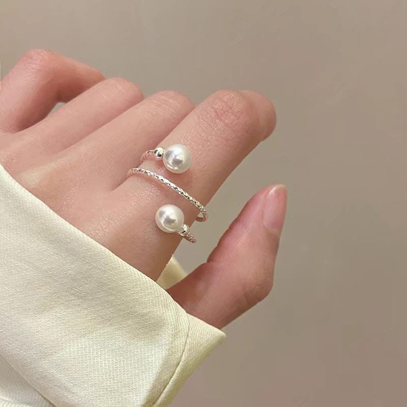 S925 Sterling Silver Adjustable Star Charm Ring
