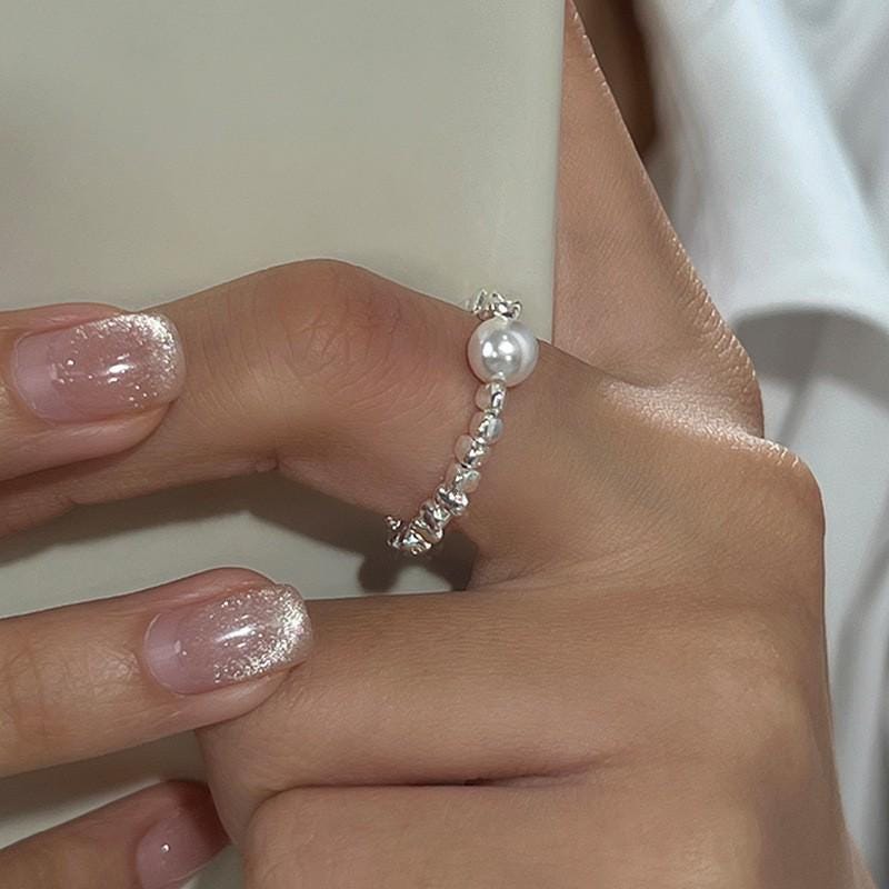 S925 Sterling Silver Adjustable Star Charm Ring