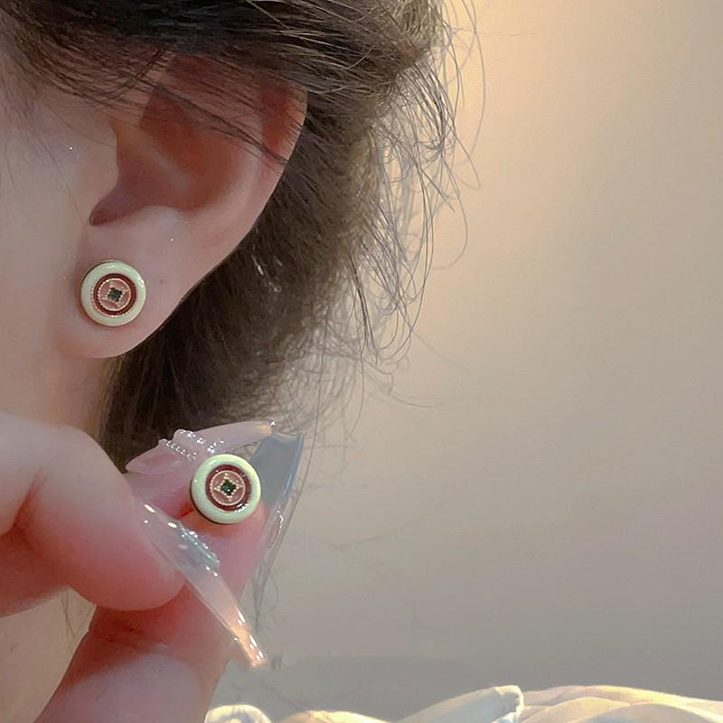 Gothic Punk Stud Earrings Titanium Steel