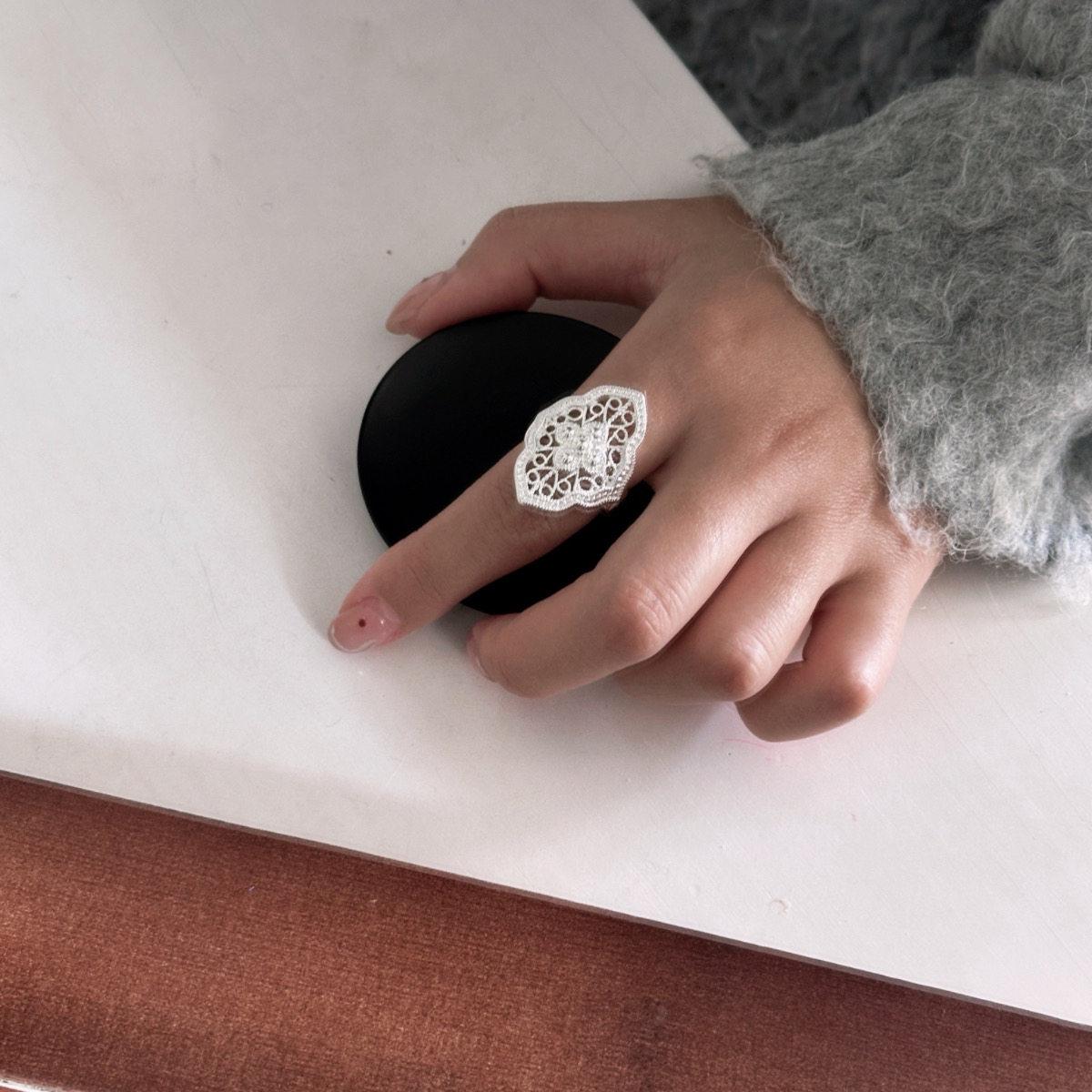 Handmade  Sterling Silver Ethnic Boho Ring