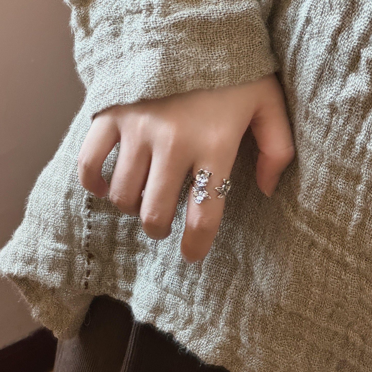 Handmade  Sterling Silver Ethnic Boho Ring