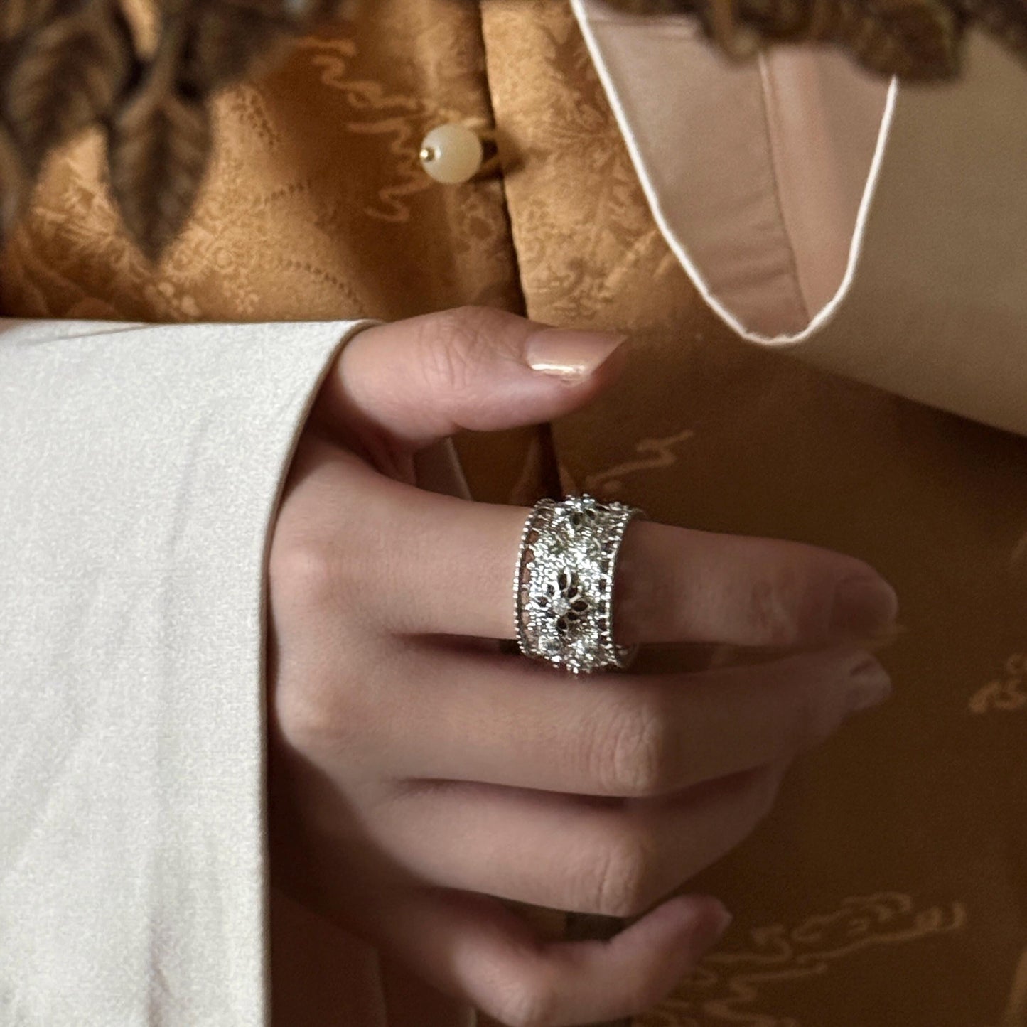 Handmade  Sterling Silver Ethnic Boho Ring