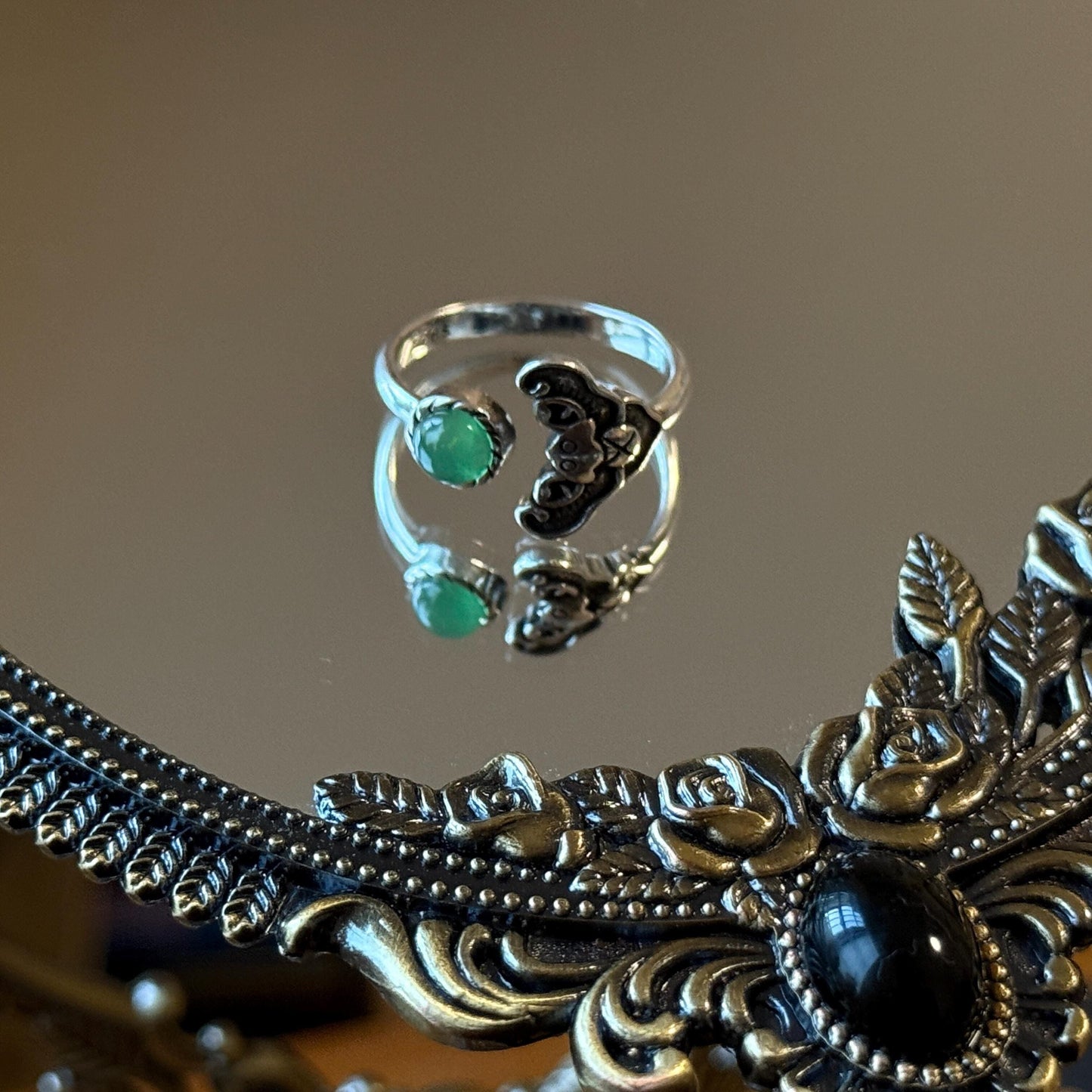 Handmade  Sterling Silver Chinese Ethnic Ring