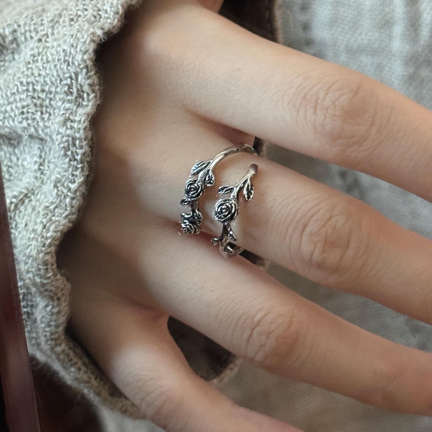 Handmade  Sterling Silver Chinese Ethnic Ring