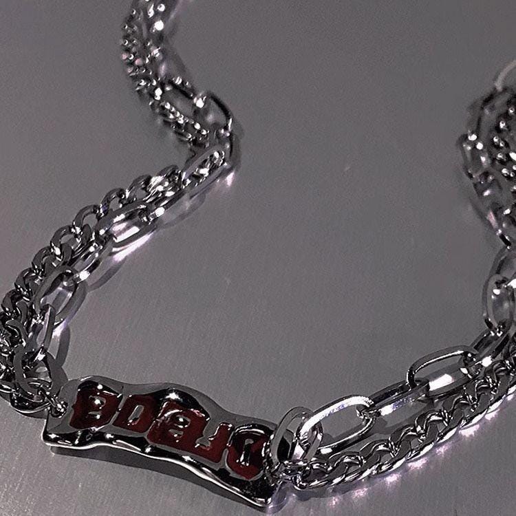 Minimalist Silver Bar Cuban Link Necklace for Men | Alloy Minimalist Chain | Streetwear Jewelry