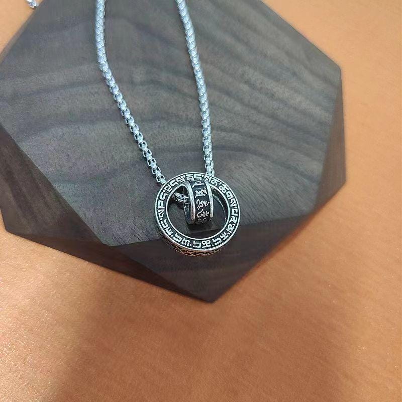 Minimalist Silver Bar Cuban Link Chain Necklace