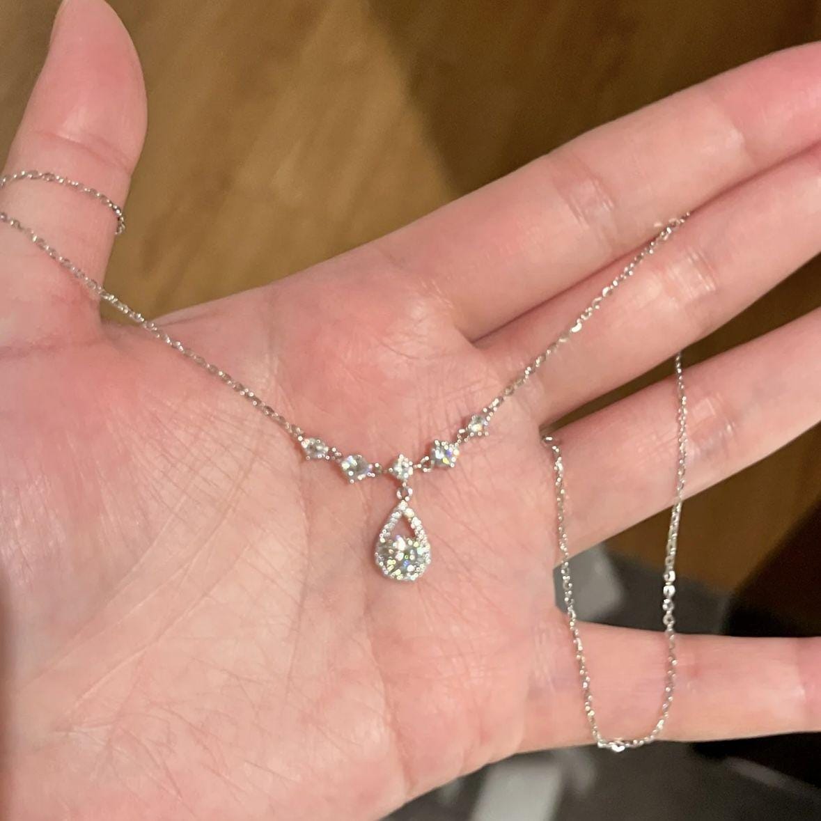 Dainty Pearl and Zircon Bar Layered Necklace