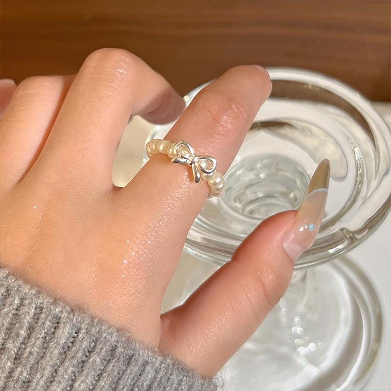 S925 Sterling Silver Adjustable Feather Ring