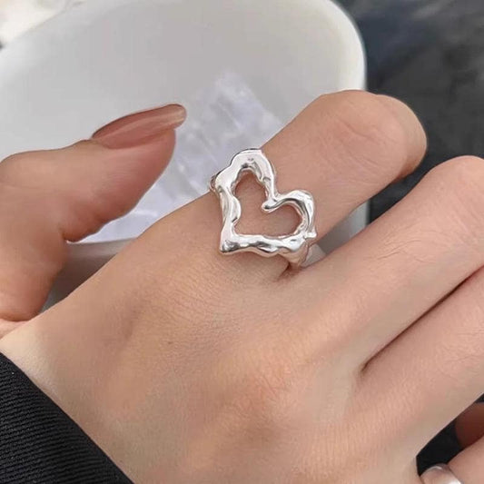 S925 Sterling Silver Boho Vintage Statement Ring