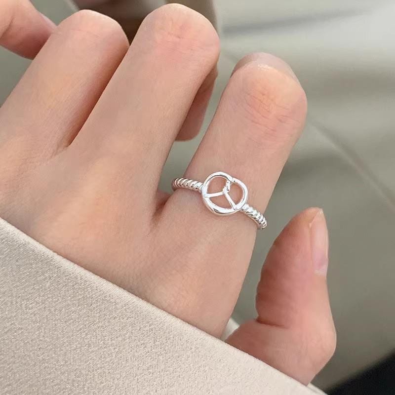 S925 Sterling Silver Boho Vintage Statement Ring