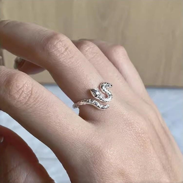 S925 Sterling Silver Boho Vintage Statement Ring
