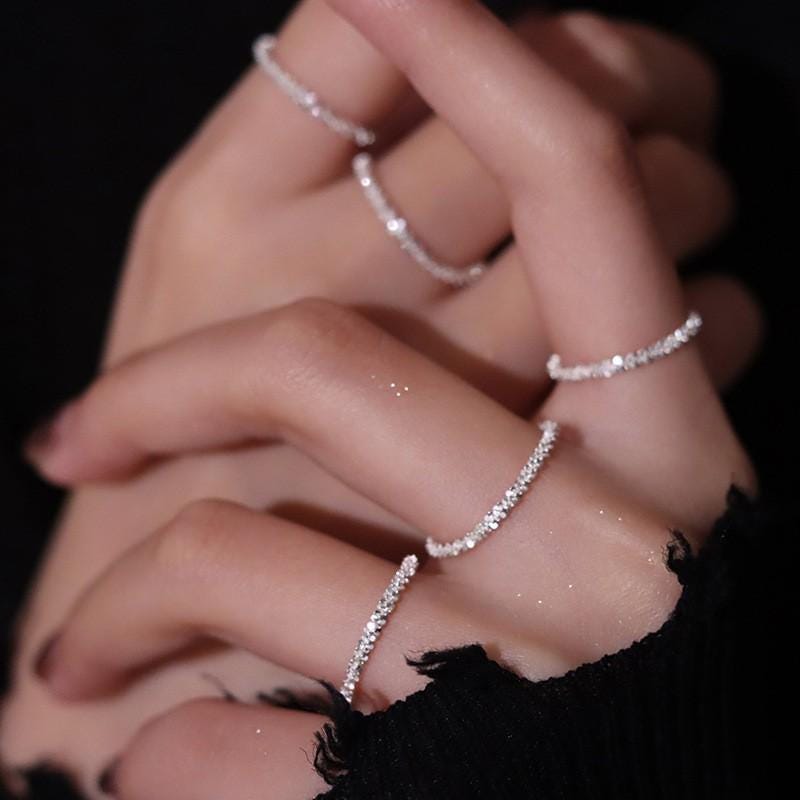 S925 Sterling Silver Boho Vintage Statement Ring