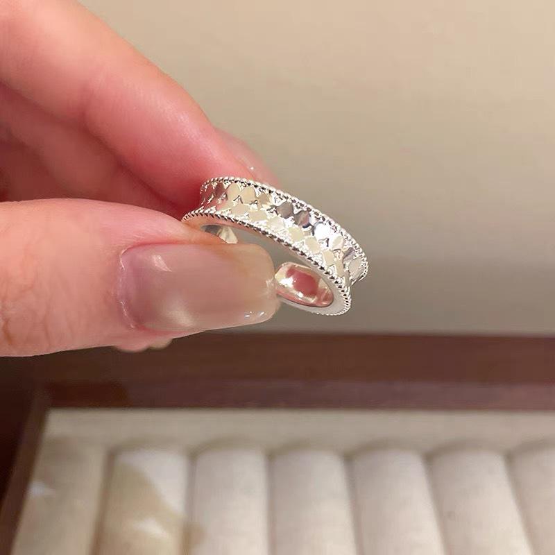 S925 Sterling Silver Boho Vintage Statement Ring