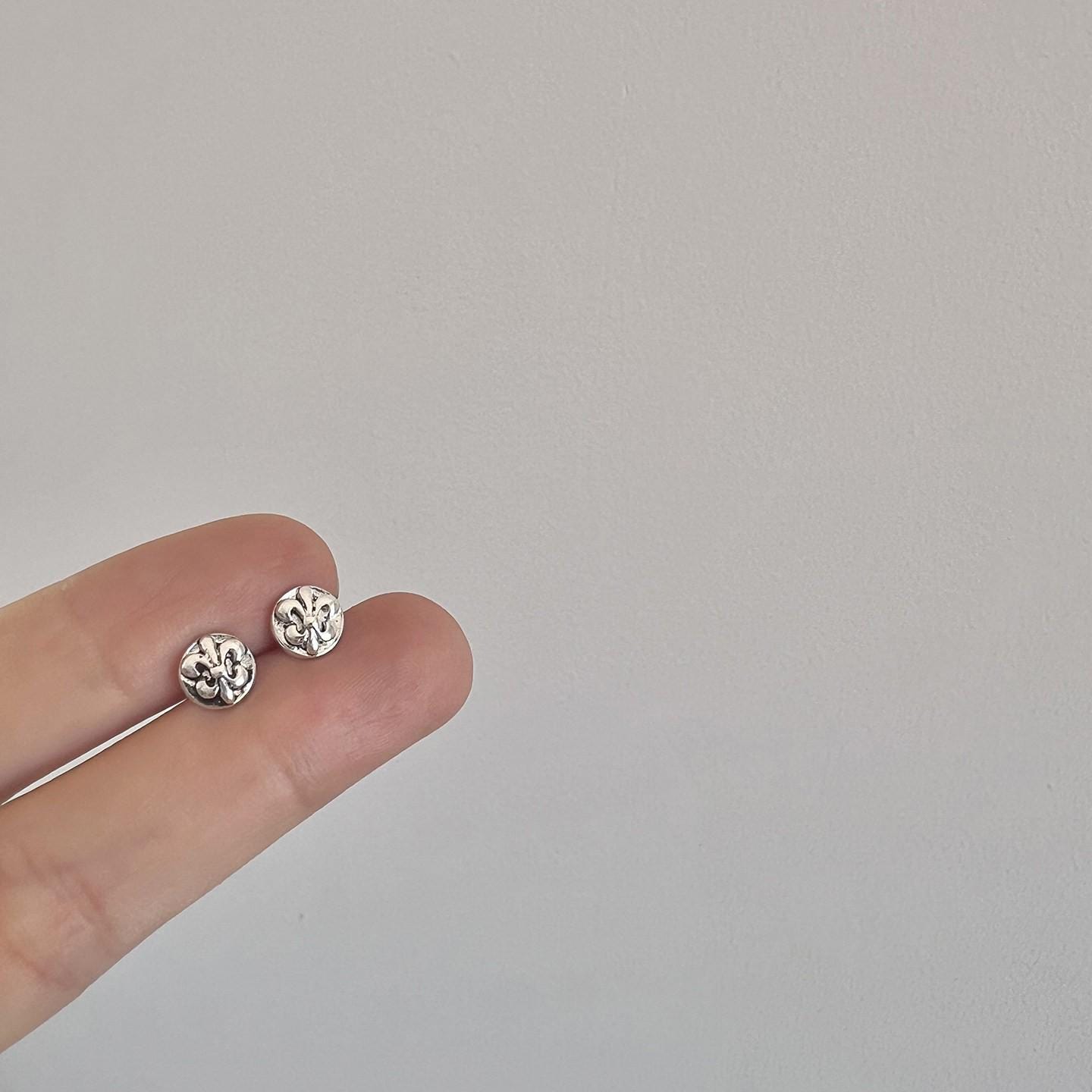 Gothic Punk Stud Earrings Titanium Steel