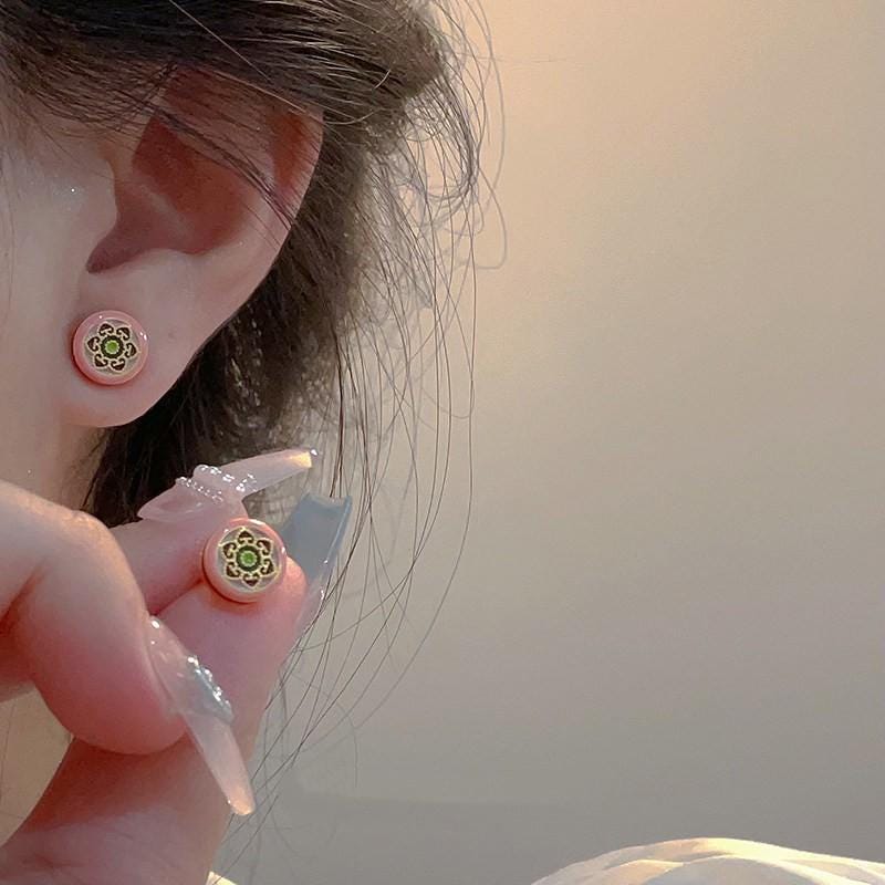 Gothic Punk Stud Earrings Titanium Steel