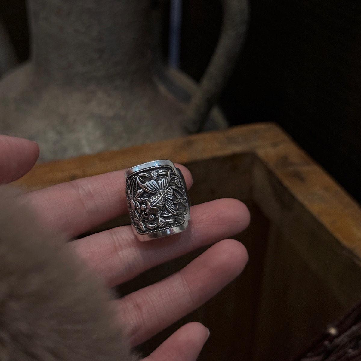 Handmade  Sterling Silver Ethnic Boho Ring