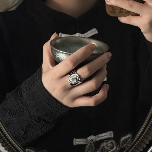 Handmade  Sterling Silver Chinese Ethnic Ring
