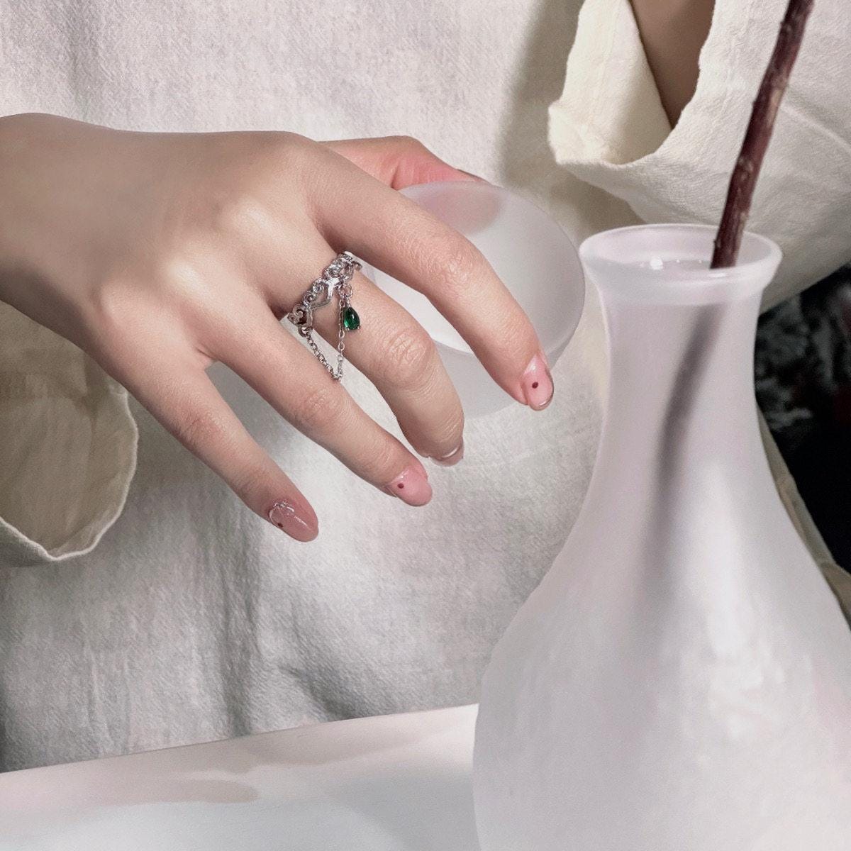 Handmade  Sterling Silver Chinese Ethnic Ring