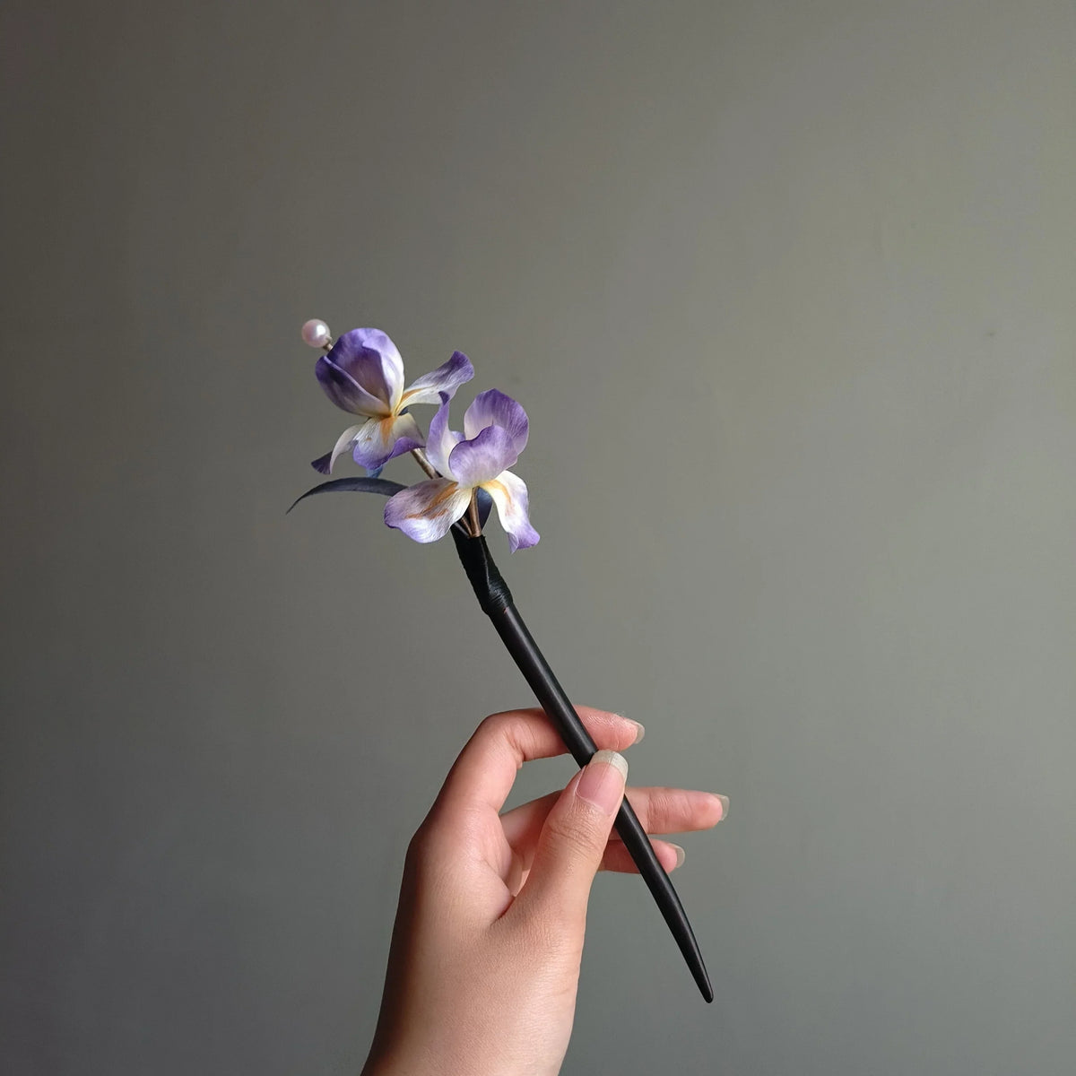 Handmade Iris Ronghua Hairpin & Brooch – Chinese Heritage Craft